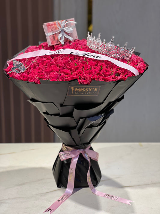 Queen crown with one million cash