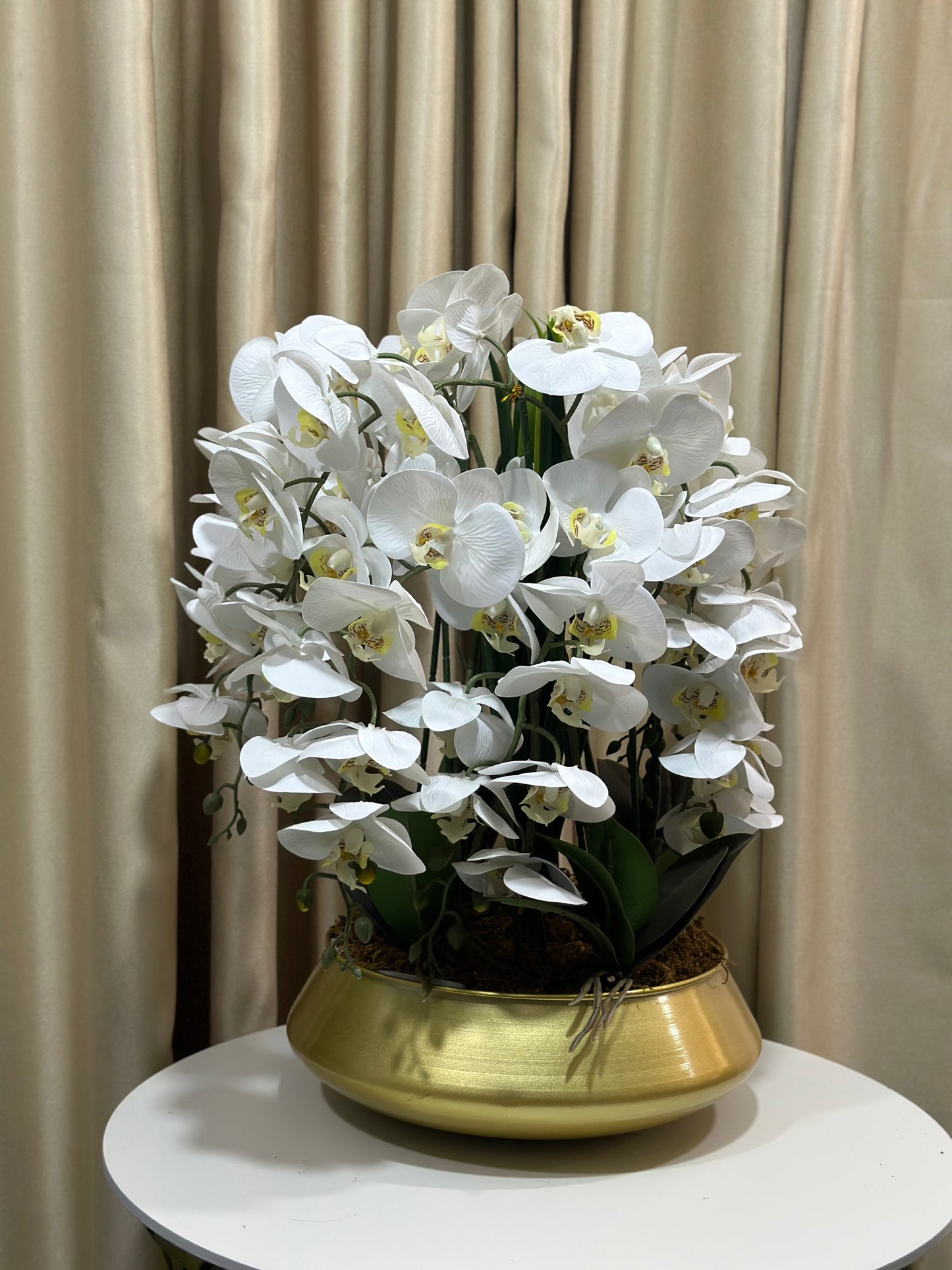 White orchid table flower