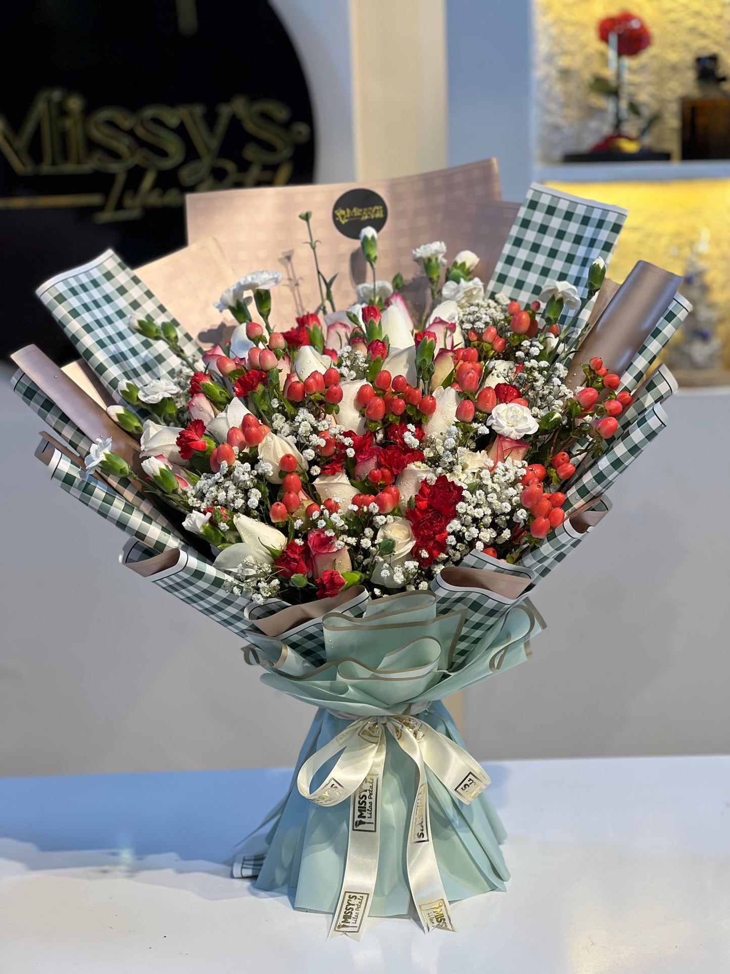 Slanty roses