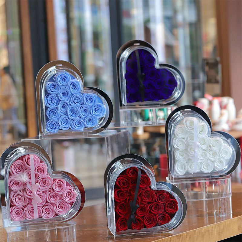 Heart Mirror Infinity Roses