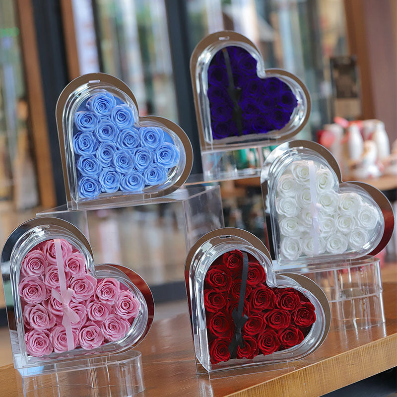 Heart Mirror Infinity Roses