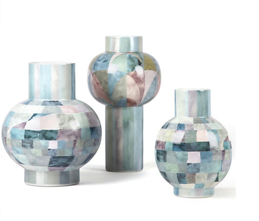 Set of handmade ceramic vases