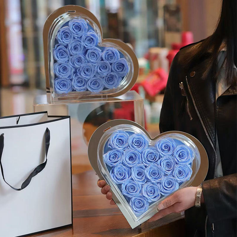 Heart Mirror Infinity Roses