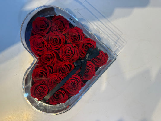 Heart Mirror Infinity Roses